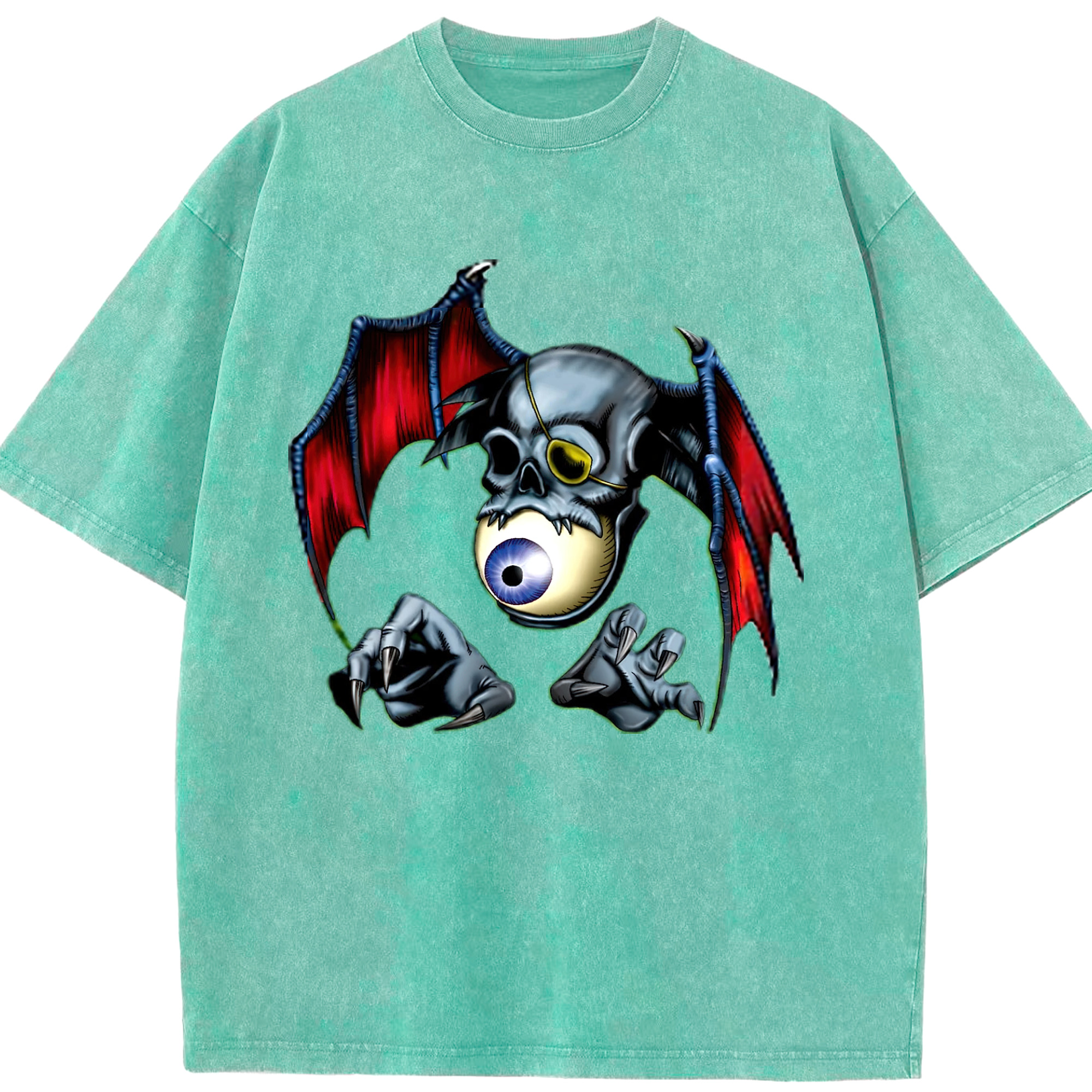 （画像用） 遊☆戯☆王 Yu-Gi-Oh! 綿100% ヴィンテージ風 半袖Tシャツ（フロントプリント）